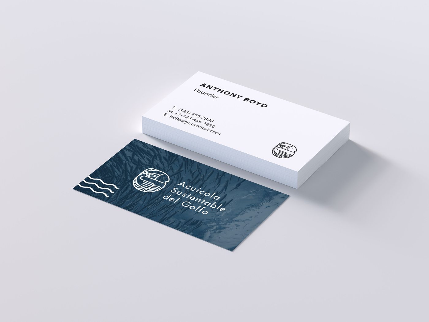 ASG business card mockup