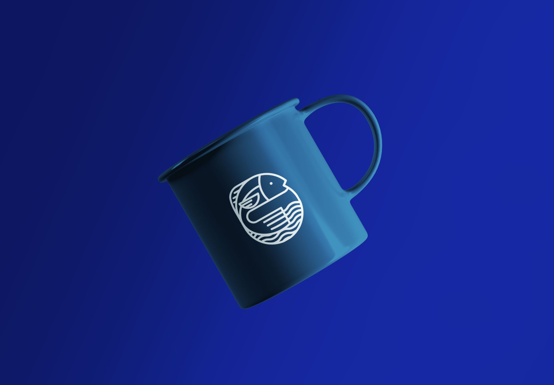 ASG enamel mug mockup