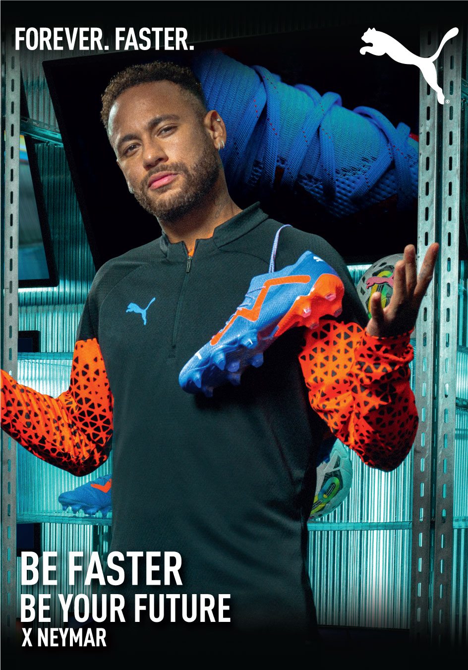 Neymar Jr. Forever Faster campaign poster